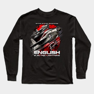 English Electric Lightning  RAF Supersonic Fighter Long Sleeve T-Shirt